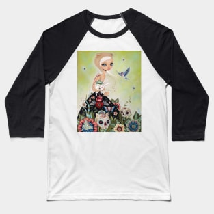 The girl flower 2006 - Mark Ryden Baseball T-Shirt